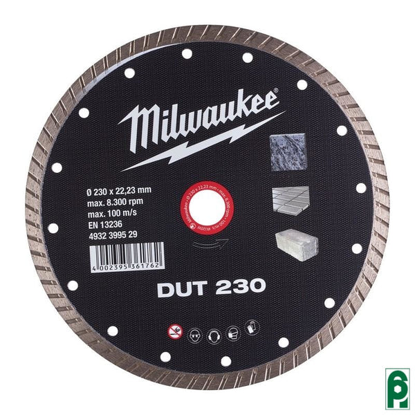 Disco Diamantato Dut230 Turbo Mm.230 4932399529 Milwaukee Lame