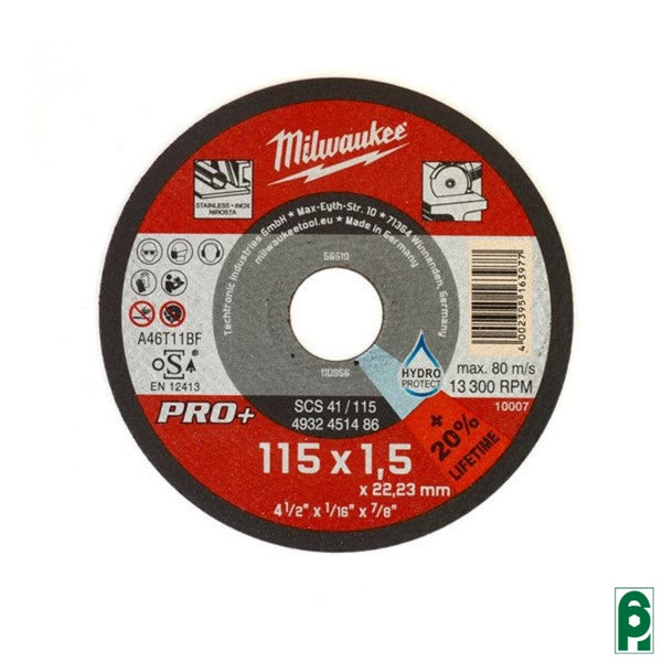 Disco Taglio Ferro Pro+ Inox Csc41 Conf.pz.25 Milwaukee Lame
