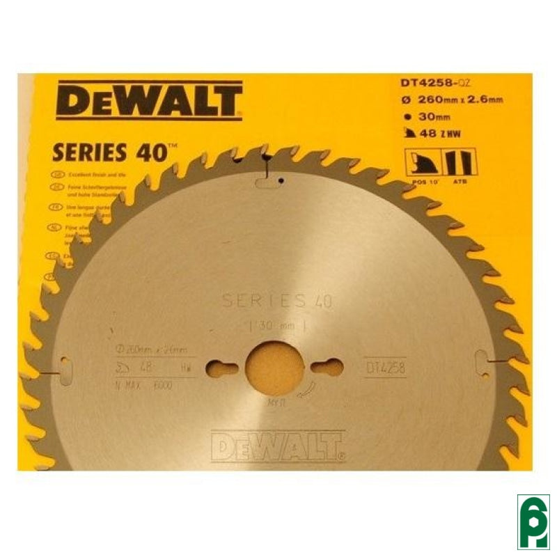 Lama taglio legno dewalt per sega portatile, diametro 190 mm, spessore  dente 2,6 mm