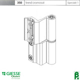 Cerniera per serramento alluminio nodo C007, modello flash base cod. 00128 Giesse