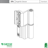 Cerniera per serramento alluminio nodo C007, modello flash base cod. 00128 Giesse