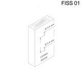 Kit fissaggio maniglione singolo per porte in legno Inox FISS01 Fimet