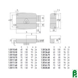 Serratura Cisa 50111