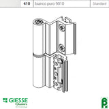 Cerniera per serramento alluminio nodo C015, modello flash base 3a anta cod. 00143 Giesse