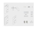 Kit fissaggio passante per maniglione singolo per porte legno, allumino, vetro FISS03 Fimet