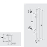 Maniglione inox Colorado 841S.400 Fimet