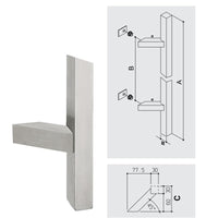 Maniglione inox quadrato Texas inclinato 831Z.25/30 Fimet