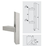 Maniglione inox quadrato Texas inclinato 831Z.25/30 Fimet